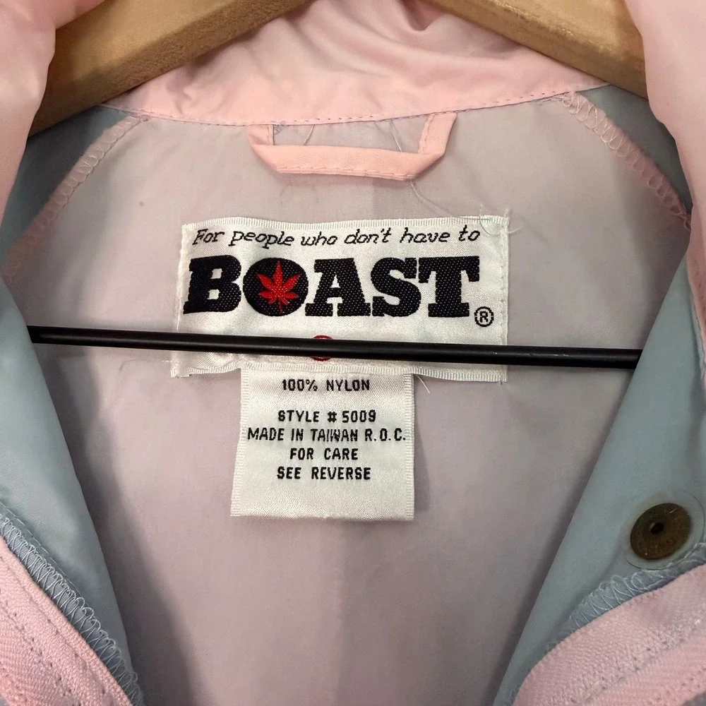 Vintage Boast - 80's 90's‎ Colorblock Windbreaker Convertible Fanny Pack Sz M
